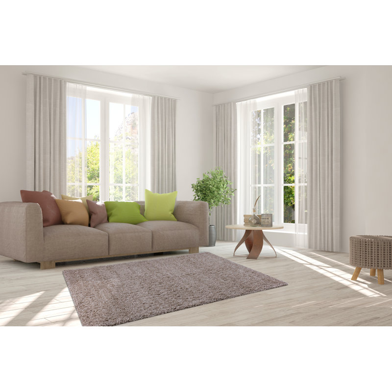 Ammar Solid Colour Area Rug, Rectangle 60 x 110cm