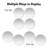 Peel and Stick Mirror Tiles, Circular Domino Dot Design Set