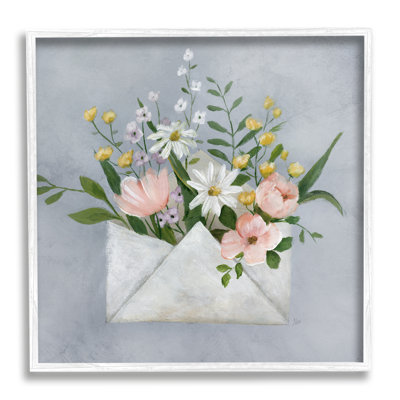 Bb-118-Framed " Floral Envelope Blossoms " by Nan