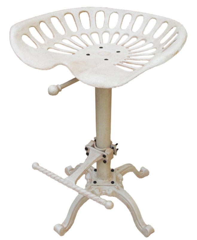 Tabouret Sublette, Blanc