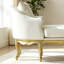 Chaise longue simple en bois massif sculpté