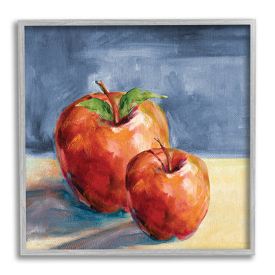 " Traditional Luscious Red Apples Tabletop Still Life " by Carol Robinson Painting Print