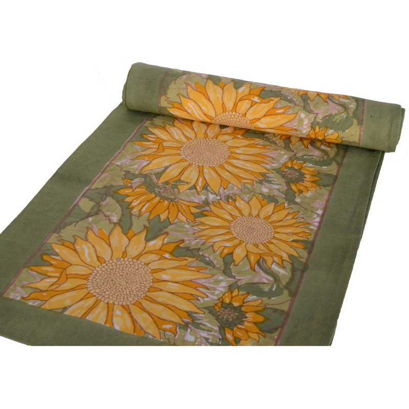 Nicholes Table Runner, 72" W x 16" L, Green
