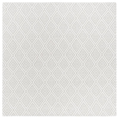 Geometric Flat Weave Wool And Cotton With Latex Geometric Rug
