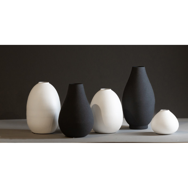 Jenny X-Sm. Vase en fer blanc H 3,25 po - blanc, Blanc