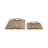 Decorative Metal Tray with Link Handle for Ottoman Decor - Home Decor Accent Tray for Coffee Table, Jewelry, Kitchen, or Trinket - Set of 2, 21", 14"-1043079933
