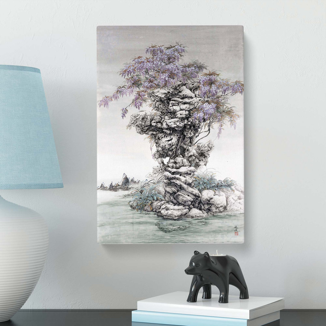 Wisteria Tree by Yuan Yao - Wrapped Canvas