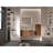 Striped Walnut Bathroom Floating Side Cabinet