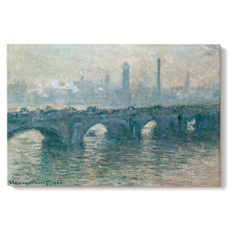 Waterloo Bridge, London-Claude Monet-Gallery Wrapped Canvas-1900, 40 x 60