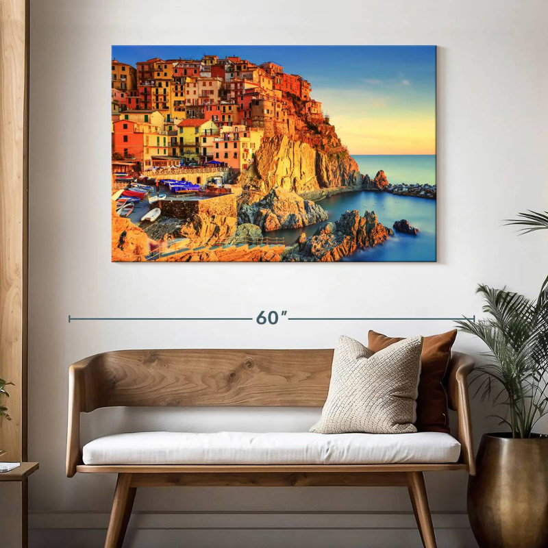 Gillard Manarola Village Cliff, H 32 po x l 48 po
