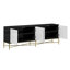 Armoire moderne 4 portes, meuble télé de salon, console de télévision