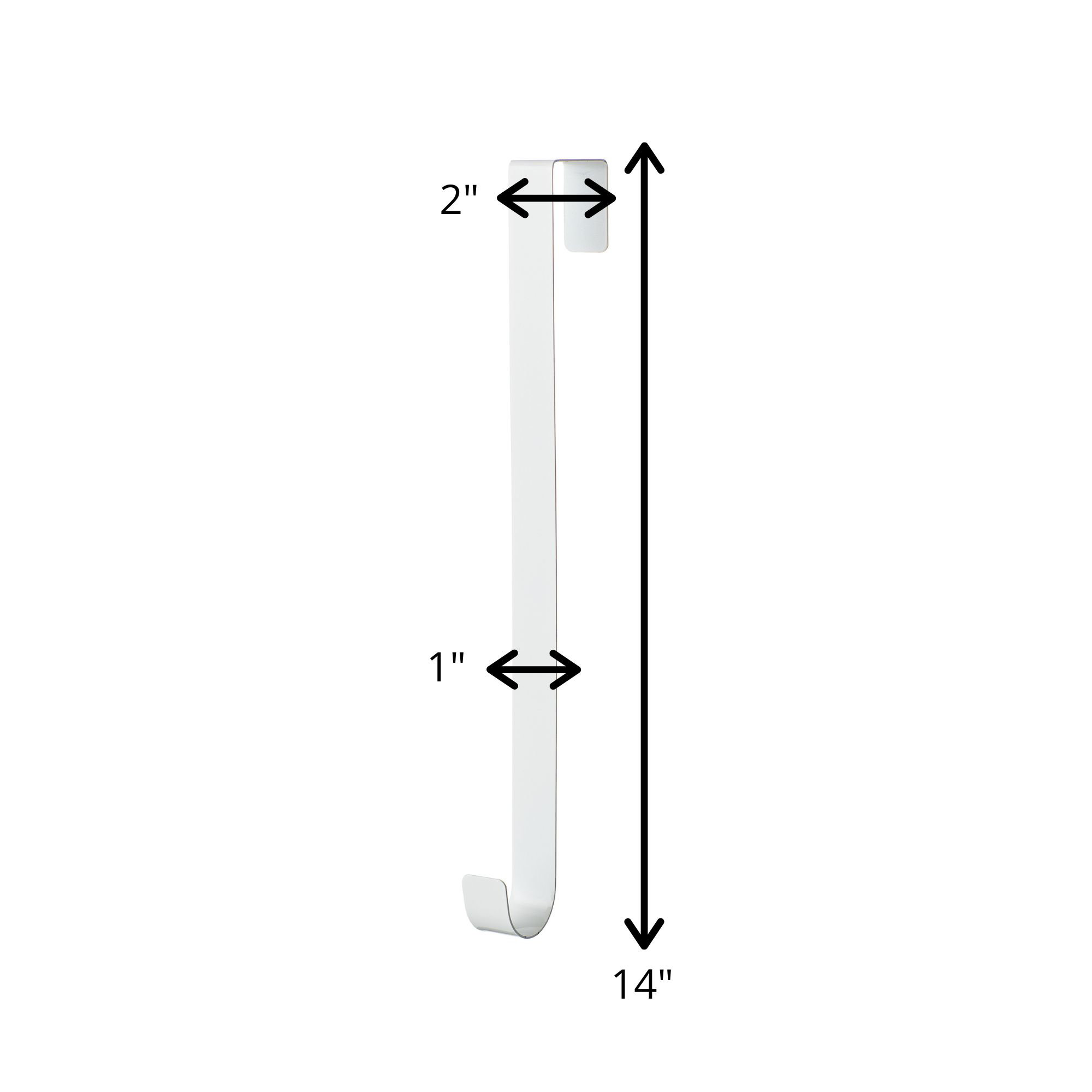 2'' Metal Wreath Hanger, White