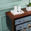 Petit coffre d'appoint rétro en bois massif