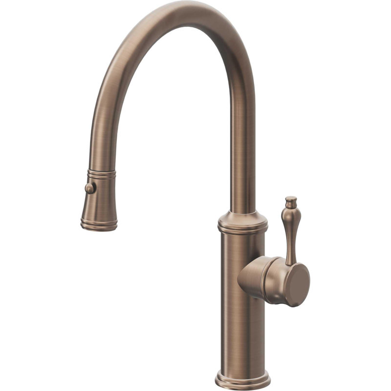 Davoli Kitchen Faucet, Polished Brass