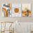 Mid-Century Geometric Sun Desert Plants - 3 Piece Floater Frame Graphic Art Set on Canvas-73721073-73721077