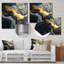 Gold And Grey Volcano Fusion I - Marble Wall Decor-556078898