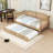 Wooden Daybed with Headboard and Trundle-1133844706-1133844712