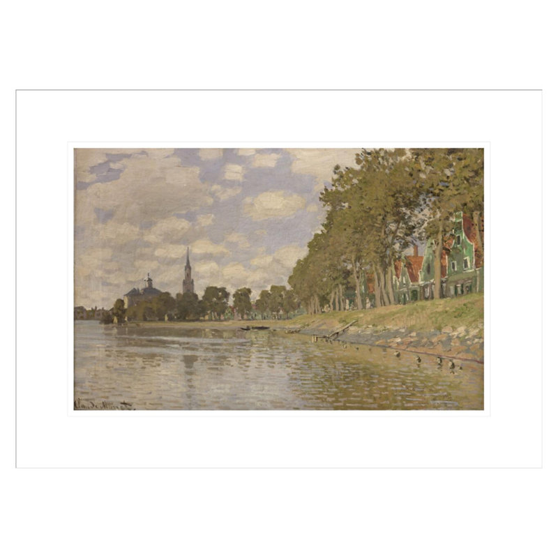 «Zaandam (Holland)» par Claude Monet, impression giclée encadrée, H 15,96 po x l 21,75 po