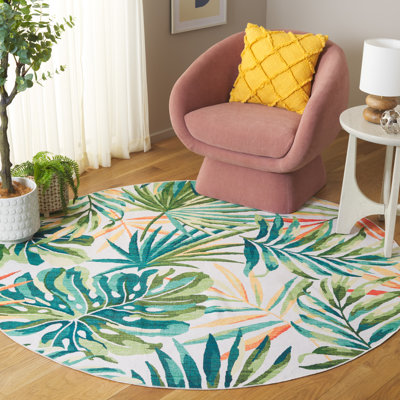 Tapis ivoire / vert Malibu 845