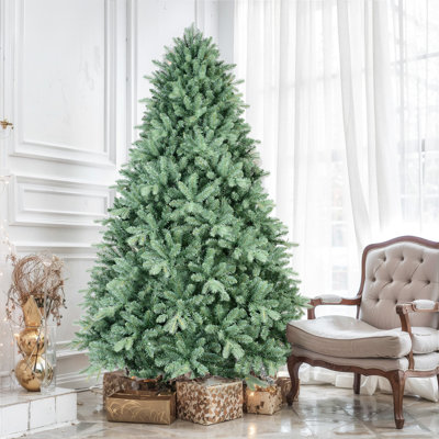 Arbre de Noël 5 pi teinté bleu-vert