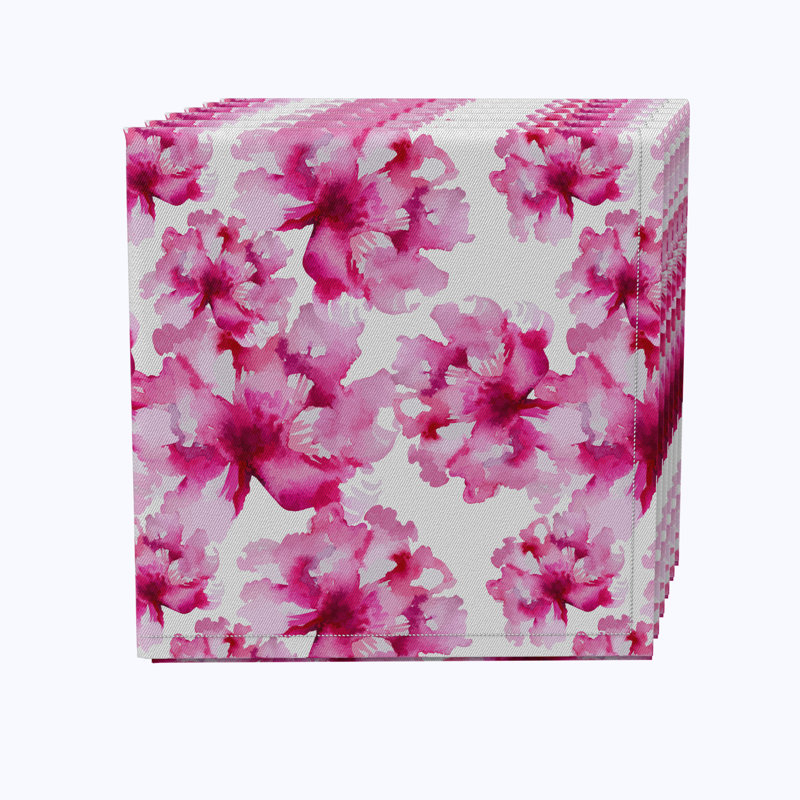 100% Cotton Floral Square Napkin