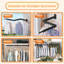 Clothes Drying Rack For Laundry(J Shape Hooks)