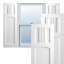 Volets à fixation fixe en PVC True Fit San Miguel-64465931-64465933-64465939