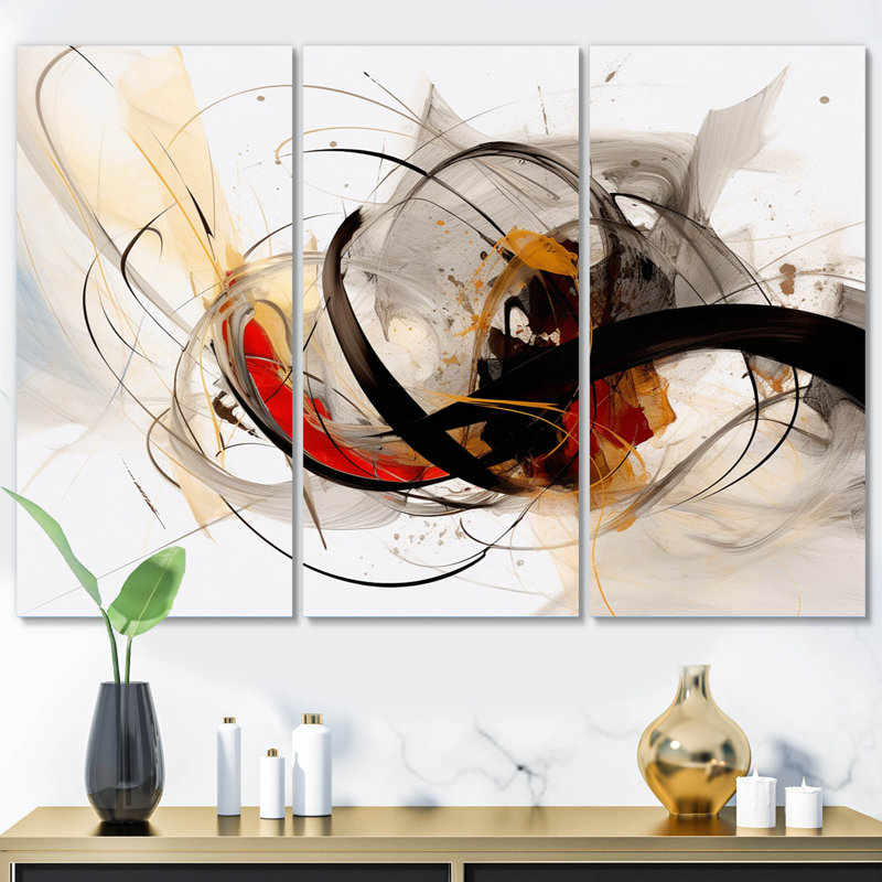 Art mural abstrait sur toile, décor de vagues fluides dynamiques - Conversations avec Destiny vagues dynamiques