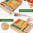 Bamboo Ziplock Bag Organizer with Wrap Dispenser - Fits Gallon, Quart, Sandwich & Snack Bags