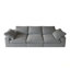 Canapé en tissu chenille rembourré, canapé surdimensionné 3 places Comfy Cloud, coussin double moelleux pour le salon, canapé modulaire