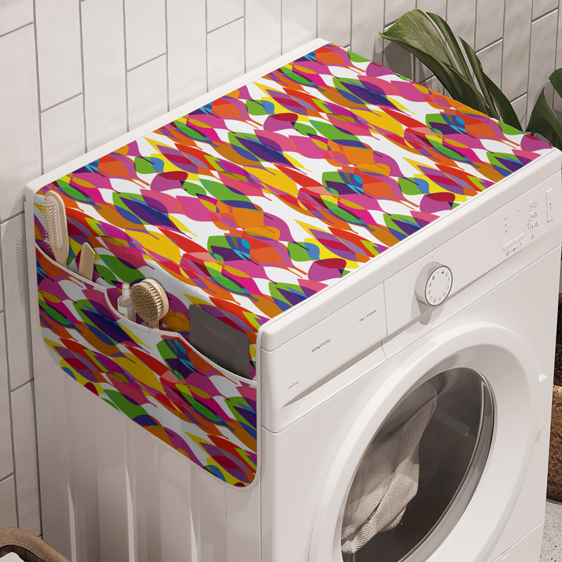 Ensemble de 2 paniers de rangement colorés pour machine à laver East Urban Home 47 po x 18,5 po