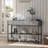 Upholstered Sectional with 47.2" Wide Sofa Table