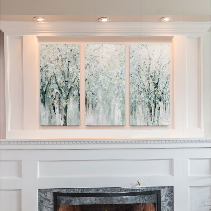 « winter brume », reproduction d’image multi-pièces sur toile, H 32 po x l 48 po x P 1,5 po