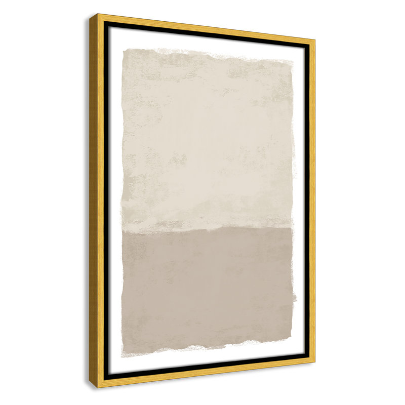 «Silent Sands II» par Natalie Carpentieri, 13.5' W x 19.5' H, Flotteur doré