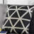 Geometric Cowhide Throw Pillow