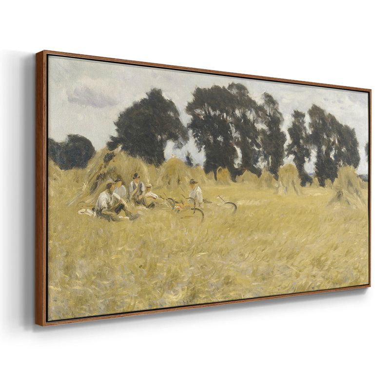 Série paysage - CMVII - Toile tendue avec châssis encadré - Prêt à être accroché, Noyer, H 21 po x l 41 po