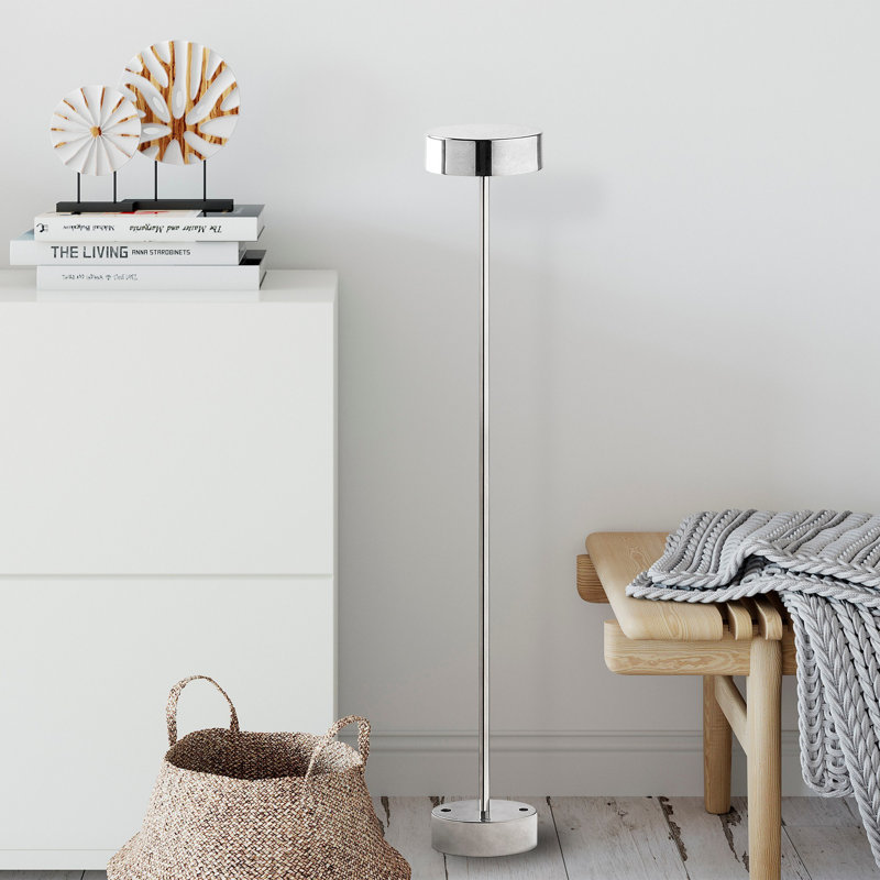 43.623'' Traditional Floor Lamp, Silver