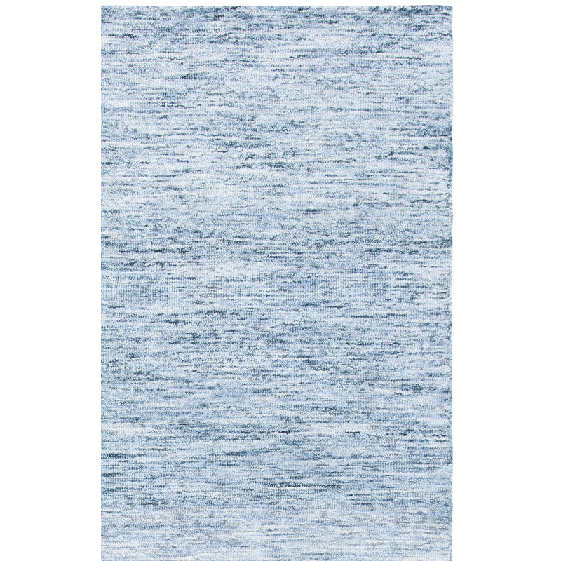 Amburgey Metro Hand Tufted Wool/Cotton Rug in Blue, Rectangle 9' x 12'