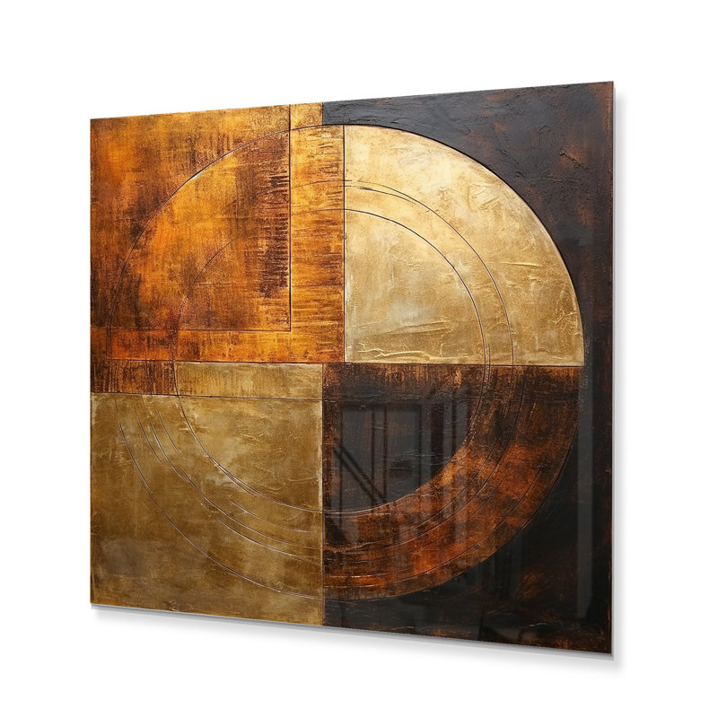 - Abstract Shapes Metal Wall Art, 36" H x 36" W x 1.5" D