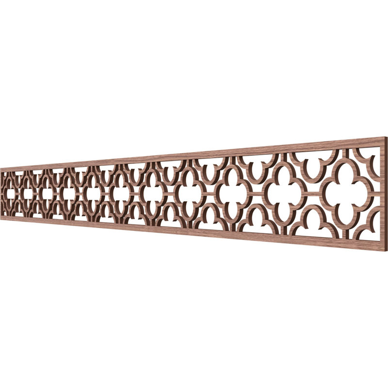Moulure de Chicago, H 6 po x l 46,5 po x P 0,375 po, Noyer