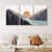 Sun Mountain Landscape Range Abstract Lake Nature Wall Art Decor Framed Canvas 3 Pieces Print Set-75851882-75851883