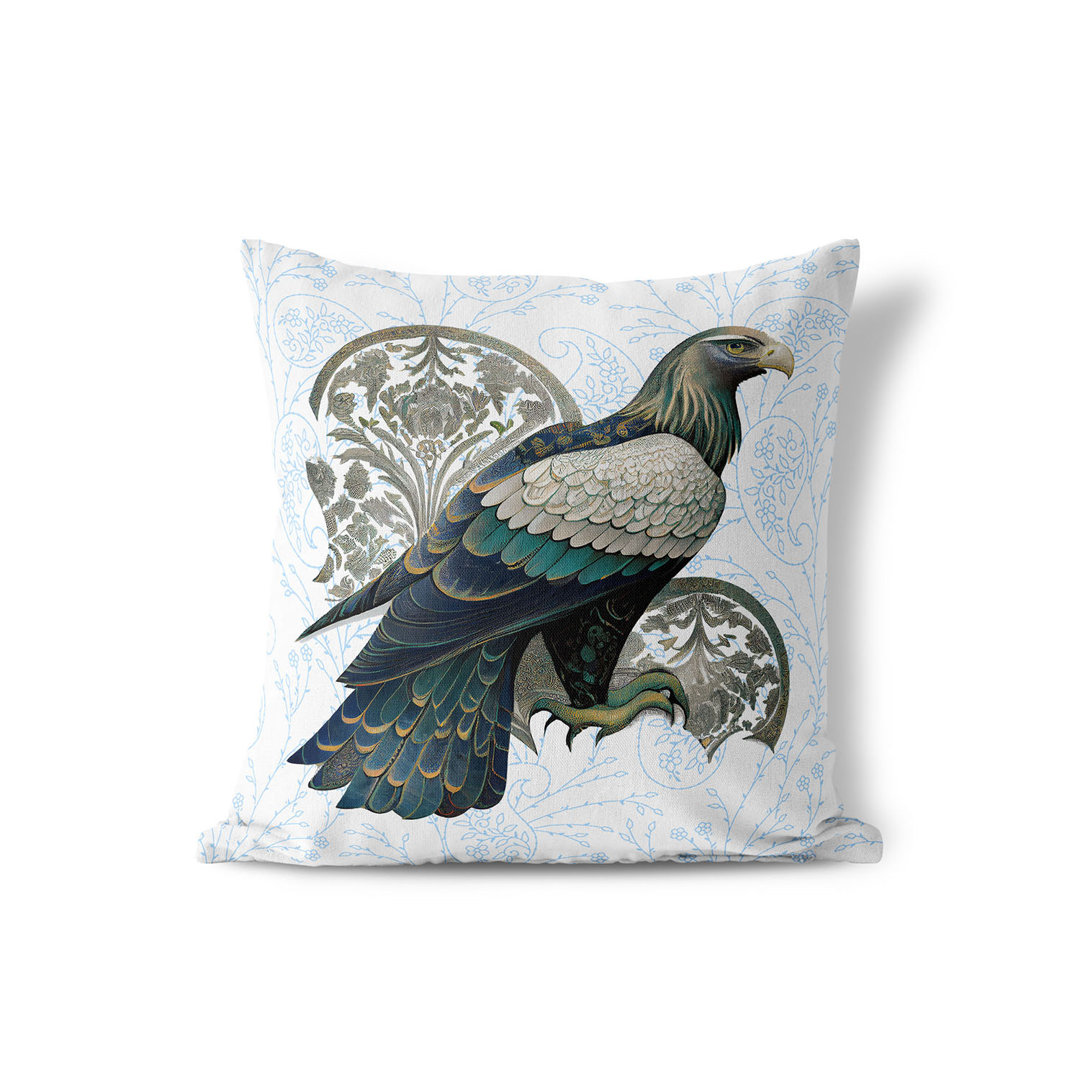 Regal Feathers Floral Square Cushion mit Füllung