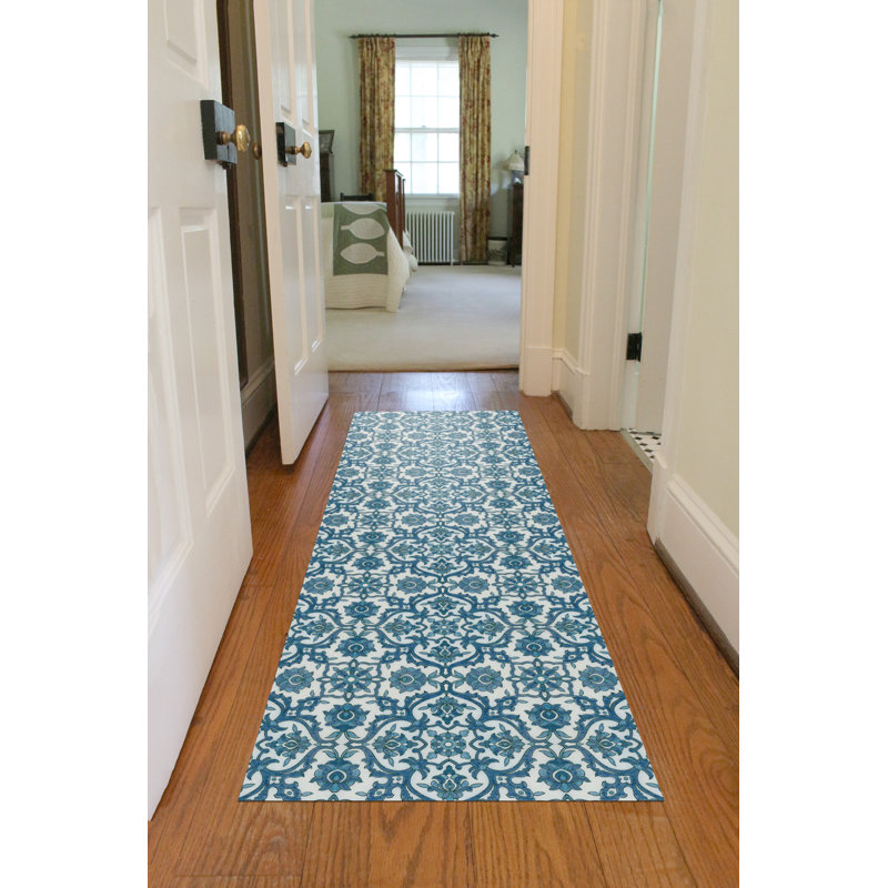 Un-Rug Damascus Low Profile Kitchen Mat by Matterly, Runner 2' x 6'
