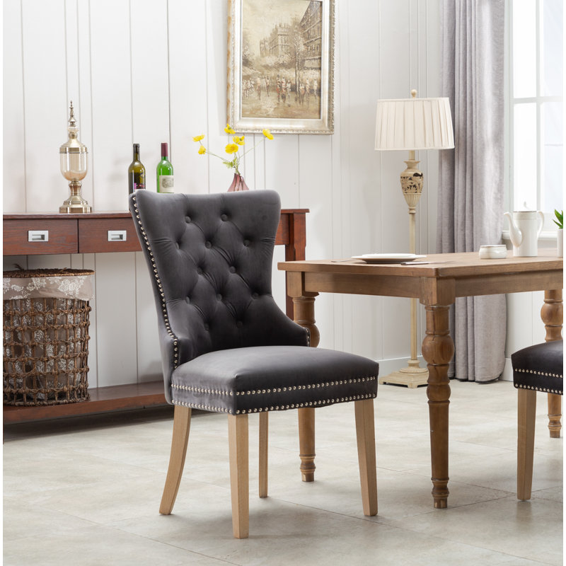 Chaise parsons Wykoff, Gris foncé