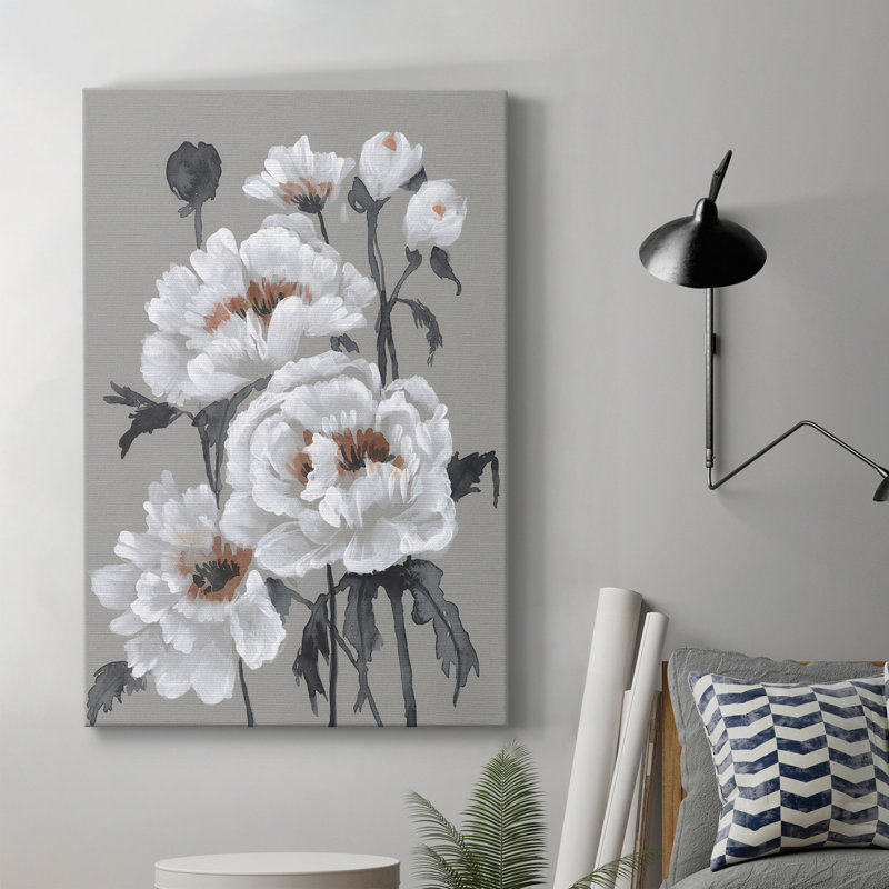 " Peony Profusion II " Painting Print, 36" H x 24" W x 1" D