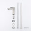 Robinet de salle de bain à cascade, robinet de meuble-lavabo à poignée simple