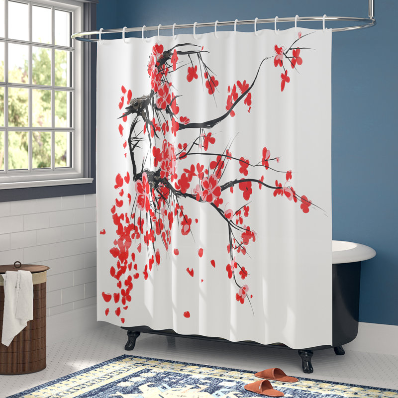 Brondby Shower Curtain with Hooks Included, 70" H x 69" W