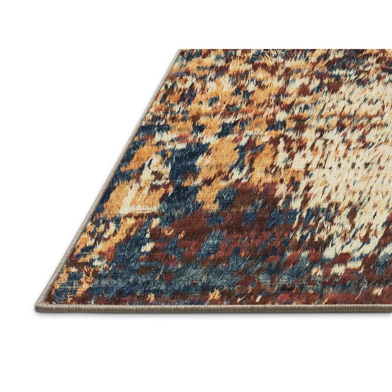 Abstract Indoor Rug, Rectangle 7' x 10'
