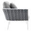 Ensemble de canapé modulaire d'extérieur en aluminium 4 pièces Stance par Modway-1354370101