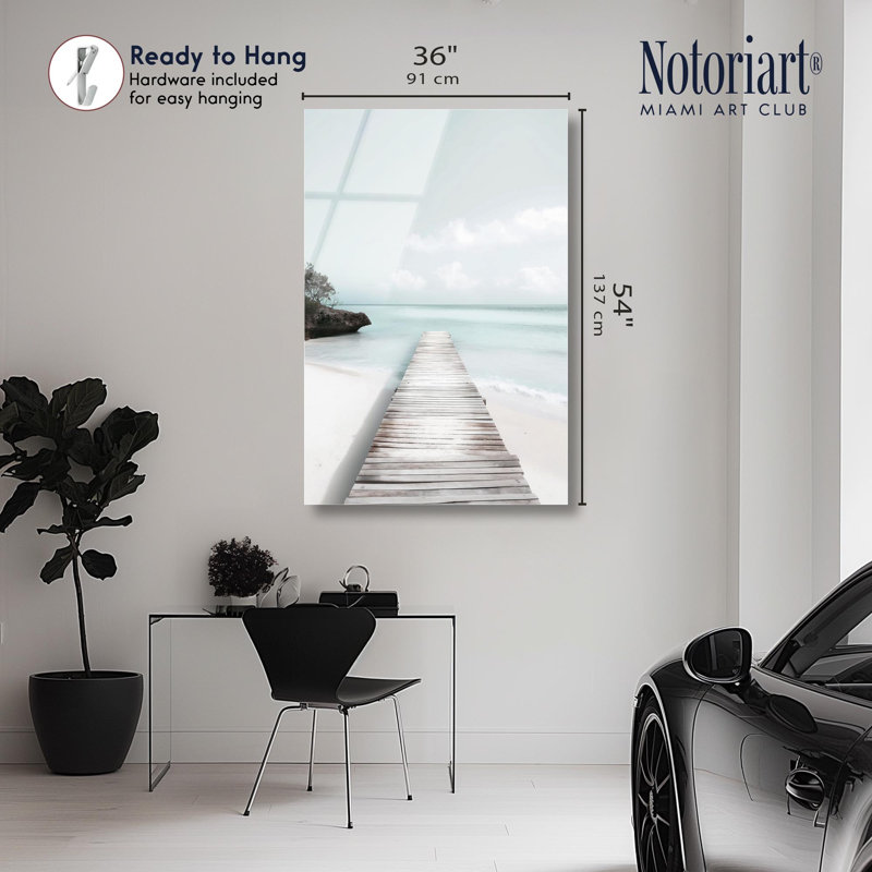 Impression sur toile de bord de mer, reproduction d'art côtier par Notoriart, H 54 po x l 36 po